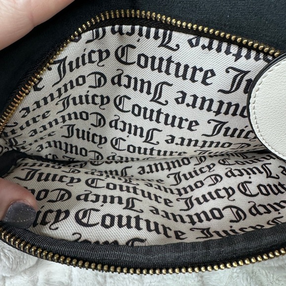 Juicy Couture Black Retro Vibe Backpack Cream Trim Heart Charm NWT‎ main image 14